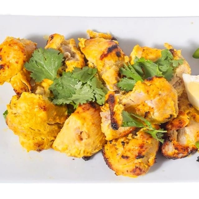 Tandoori Saffron Chicken Tikka.