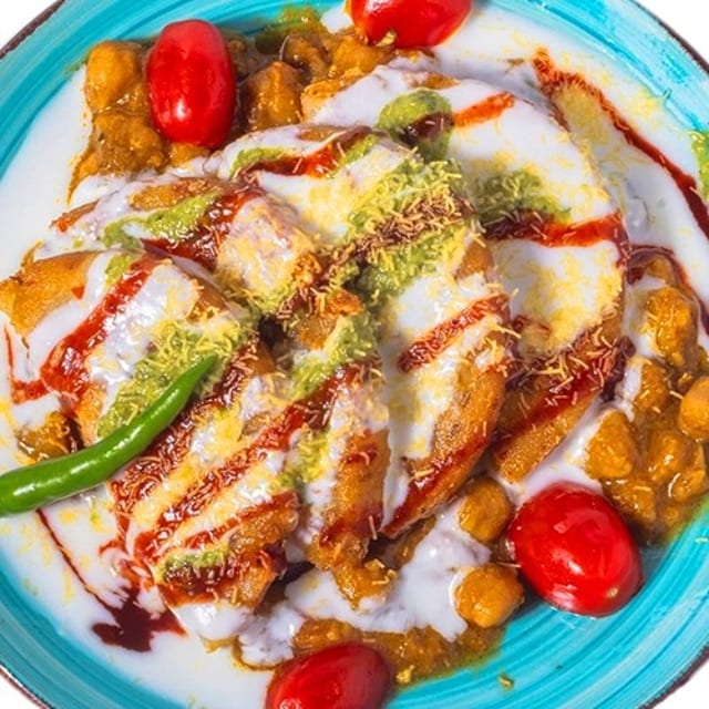 Aloo Tikki Chaat.