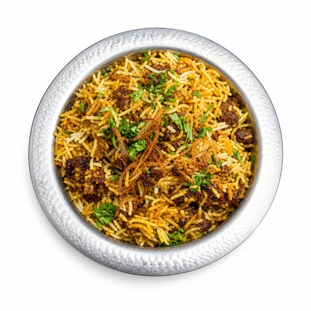 Goat Biryani.